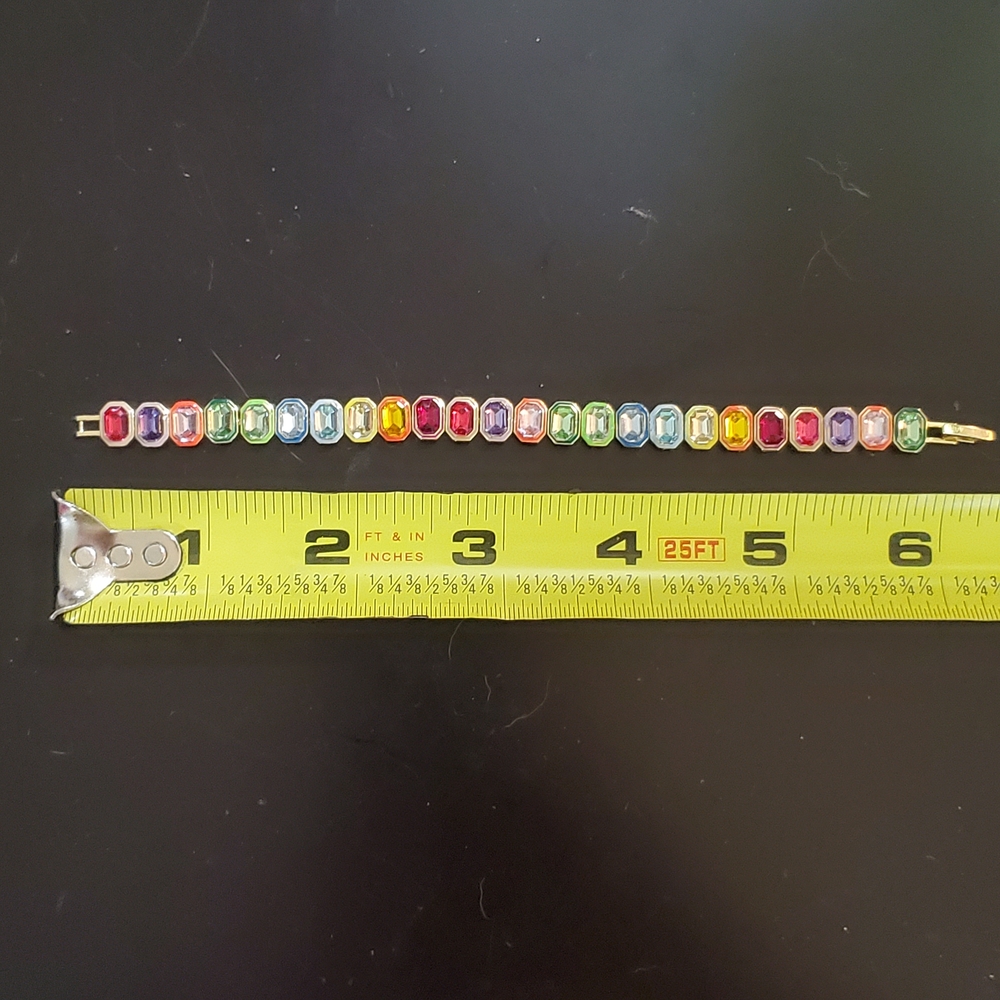 BaubleBar Vibrant Gemstone Bracelet with Gold Accents - Picture 8 of 10